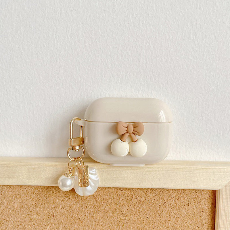 Earphone Sleeves Protective Shell Pearl Solid Color