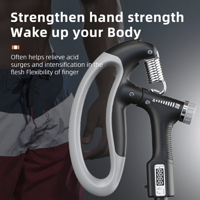 Smart Counting Hand Grip – Adjustable 10–100KG Grip Strength Trainer
