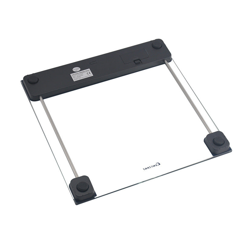 Simple Transparent Tempered Glass Electronic Body Scale