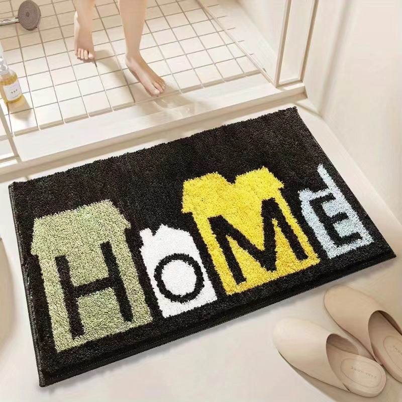 Bathroom Non-Slip Decorative Floor Mat – Cashmere-Like Absorbent and Stain-Resistant Carpet for Bathrooms
