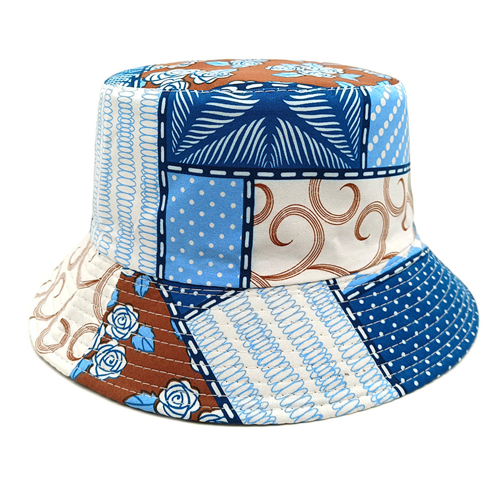 Geometric Print Reversible Bucket Hat