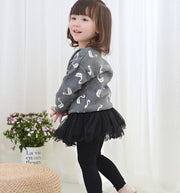 Double Needle Candy Color Baby Leggings