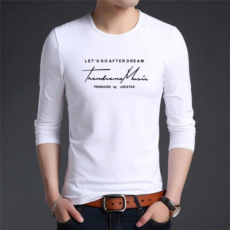 Men's Trendy Long Sleeve T-shirt Bottoming Shirt