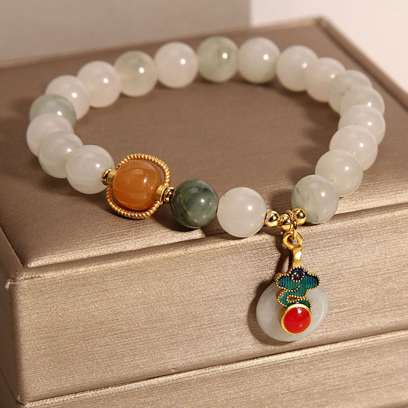 Ice Jade Crystal Bracelet Female Special-interest Design Mild Luxury Retro