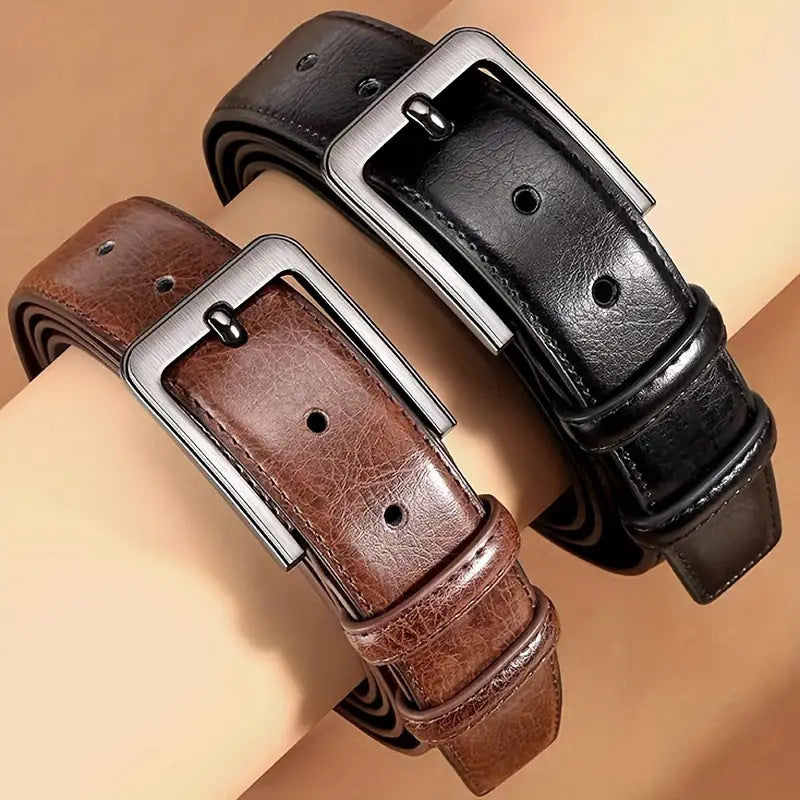 Men’s Retro Pin Buckle Belt – Versatile All-Match Style