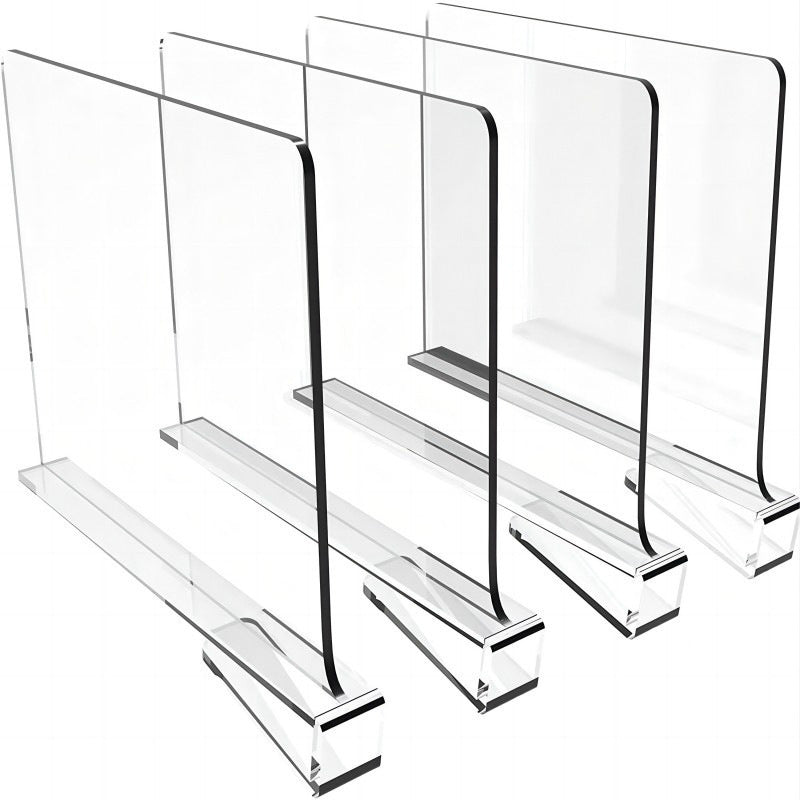 Wardrobe Layered Partition Transparent Acrylic Clapboard