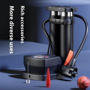 Foot Tire Pump for Bicycles – Single & Double Cylinder Options with High-Pressure Ball Needle and Pressure Gauge