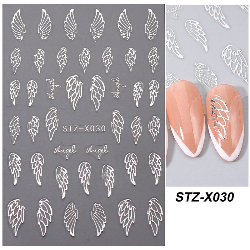 Nail Sticker Liquid Butterfly Dark Gilding