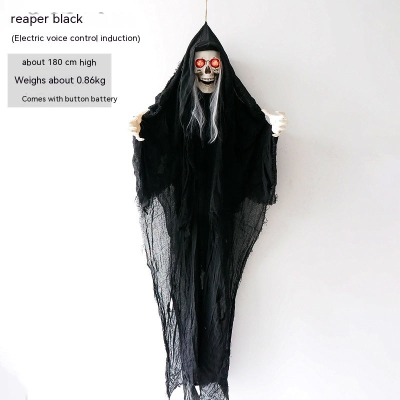 Halloween Hanging Ghost Decoration – Spooky Death Festival Haunted House Prop