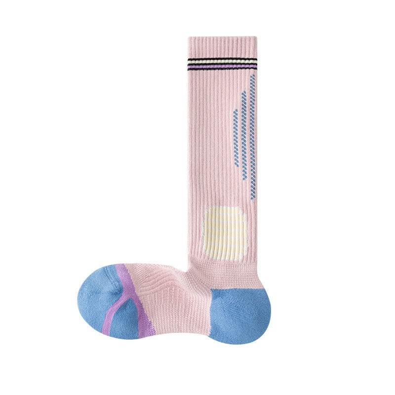 Women’s Long Compression Socks for Running Basketball Fitness