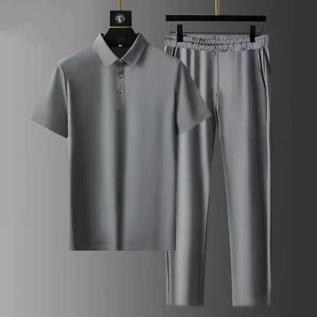 Soft Stretch Ultra-thin Quick-drying Cool Two-piece Set