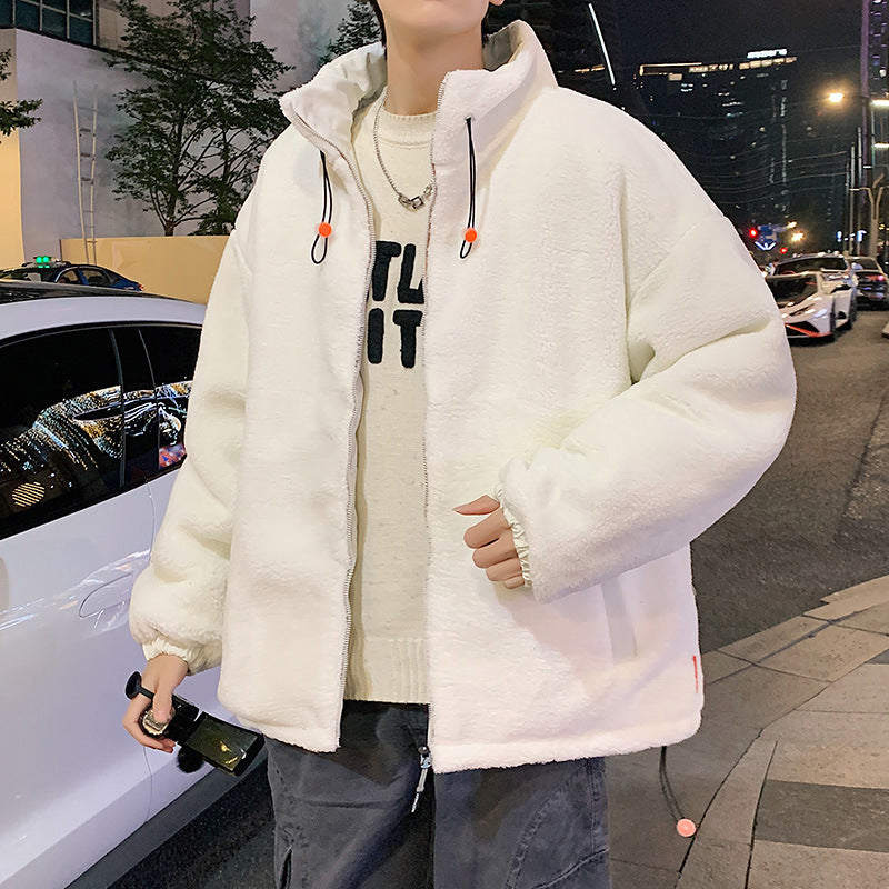 Cashmere Cotton-padded Coat Men's Thickened Warm Winter
