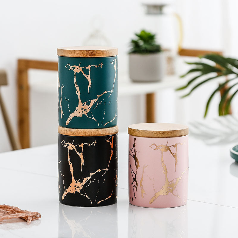 Kitchen Ceramic Food Storage Airtight Jar Box