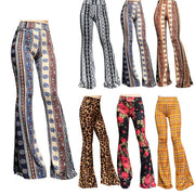 Women’s Yoga Flare Pants – High-Waist Wide-Leg Bell-Bottoms, Soft Stretch