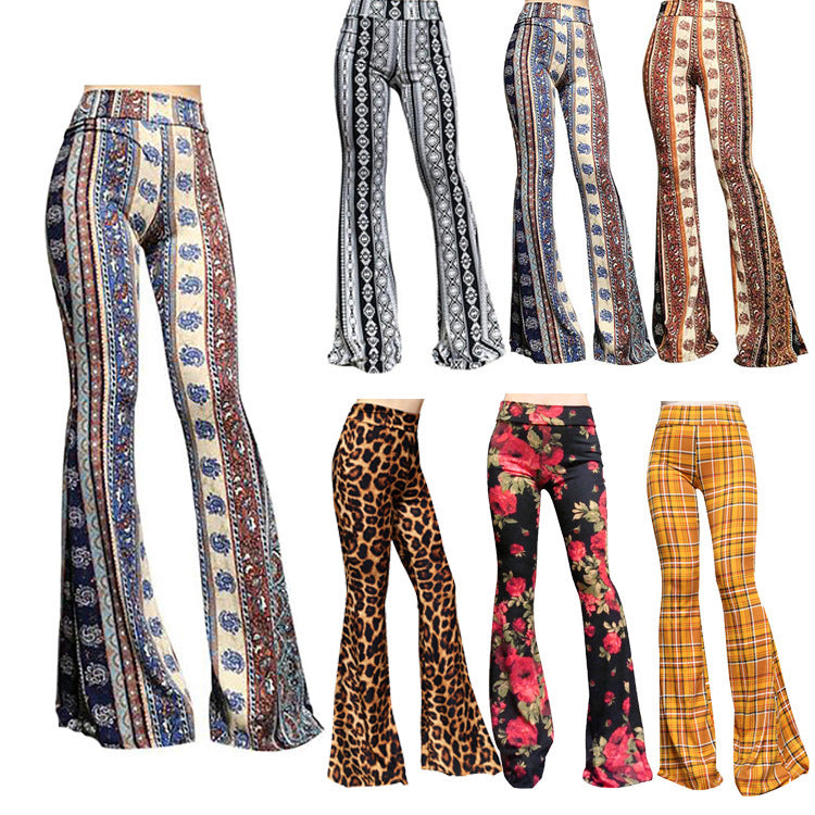 Women’s Yoga Flare Pants – High-Waist Wide-Leg Bell-Bottoms, Soft Stretch