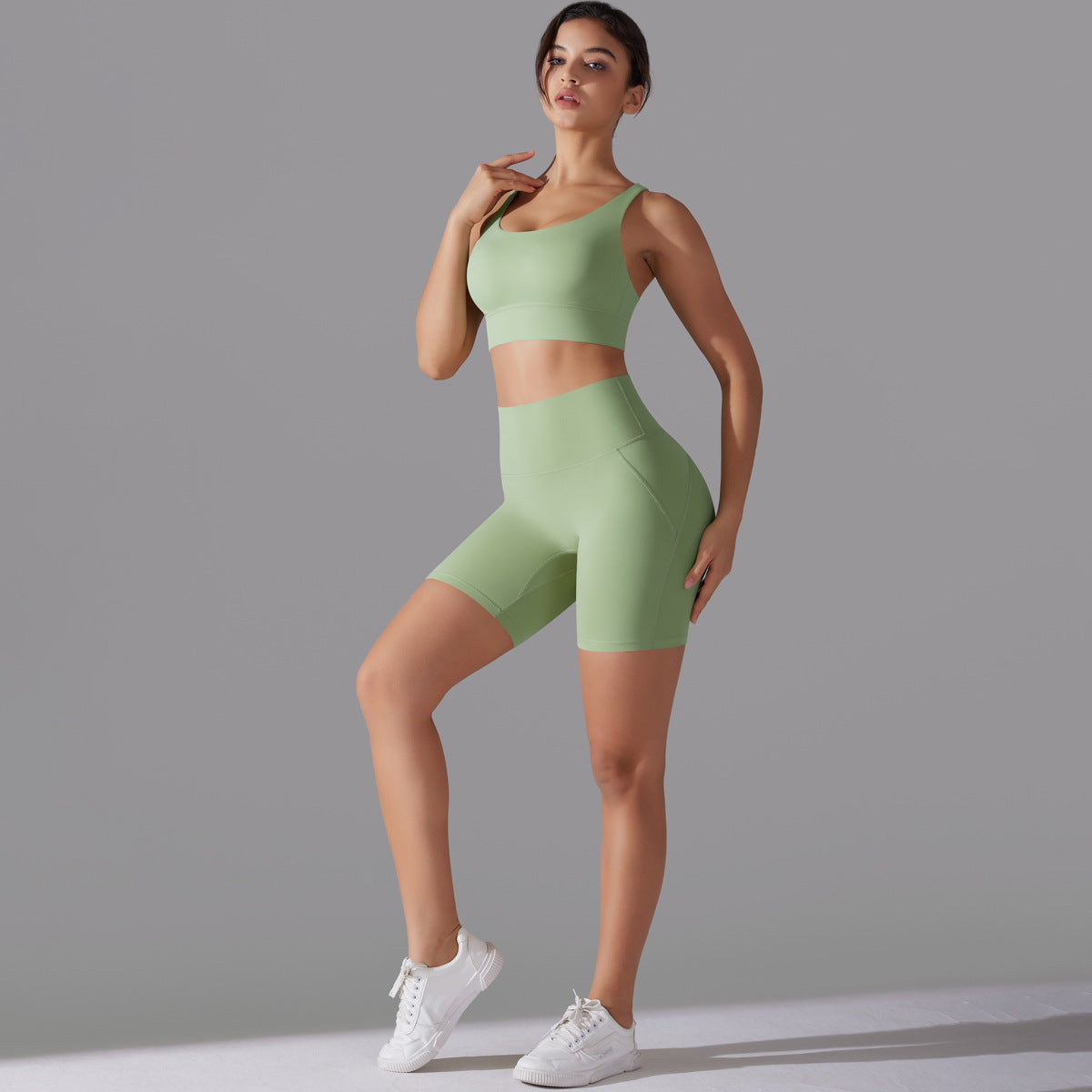 Beauty Back Cross Sports Underwear Fitness Yoga Wear Suit