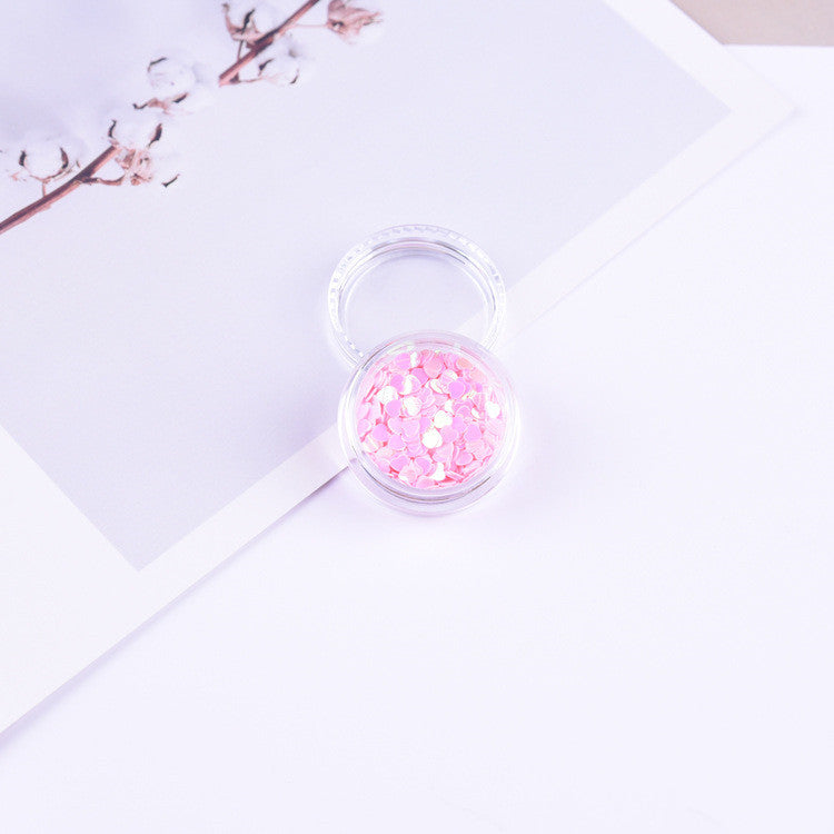 3mm Heart Laser Sequin Decorative Patch