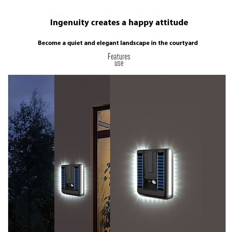 Intelligent Outdoor Foldable Solar Wall Lamp Lighting Induction Garden Lamp