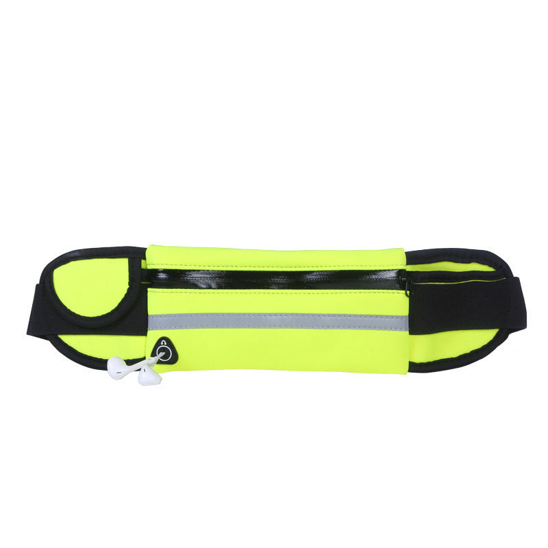 Unisex Slim Nylon Running Waist Bag With Front Pocket