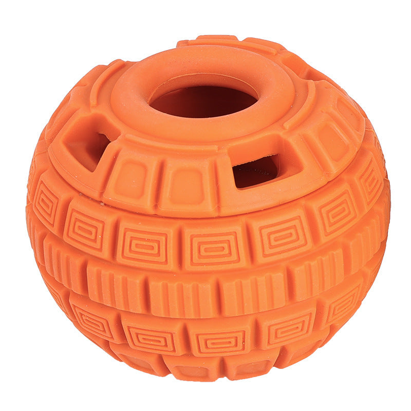 Natural Rubber Food Dropping Ball Toy – Interactive Pet Toy