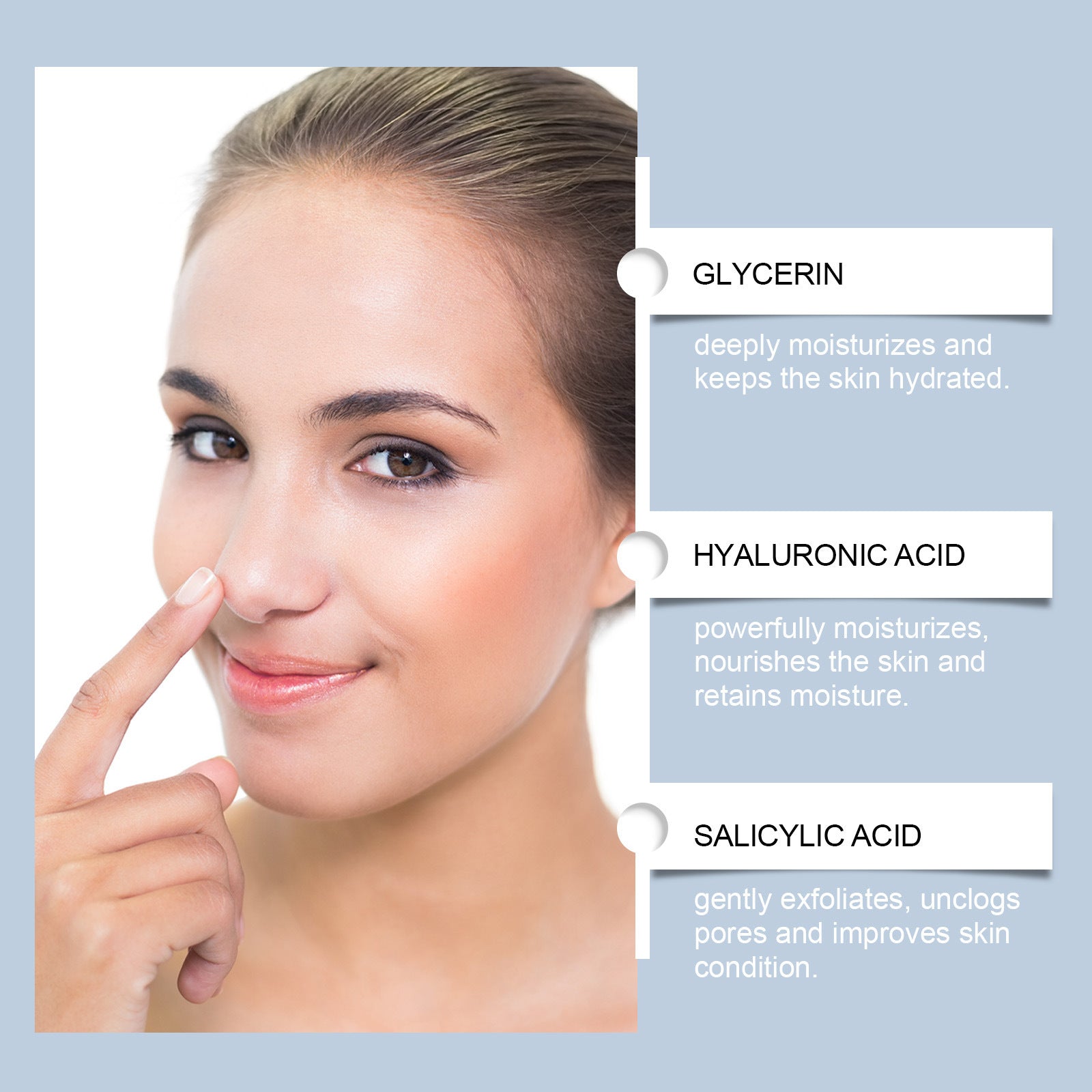Salicylate Nose Nursing Adhesive Bandage Gentle Cleaning