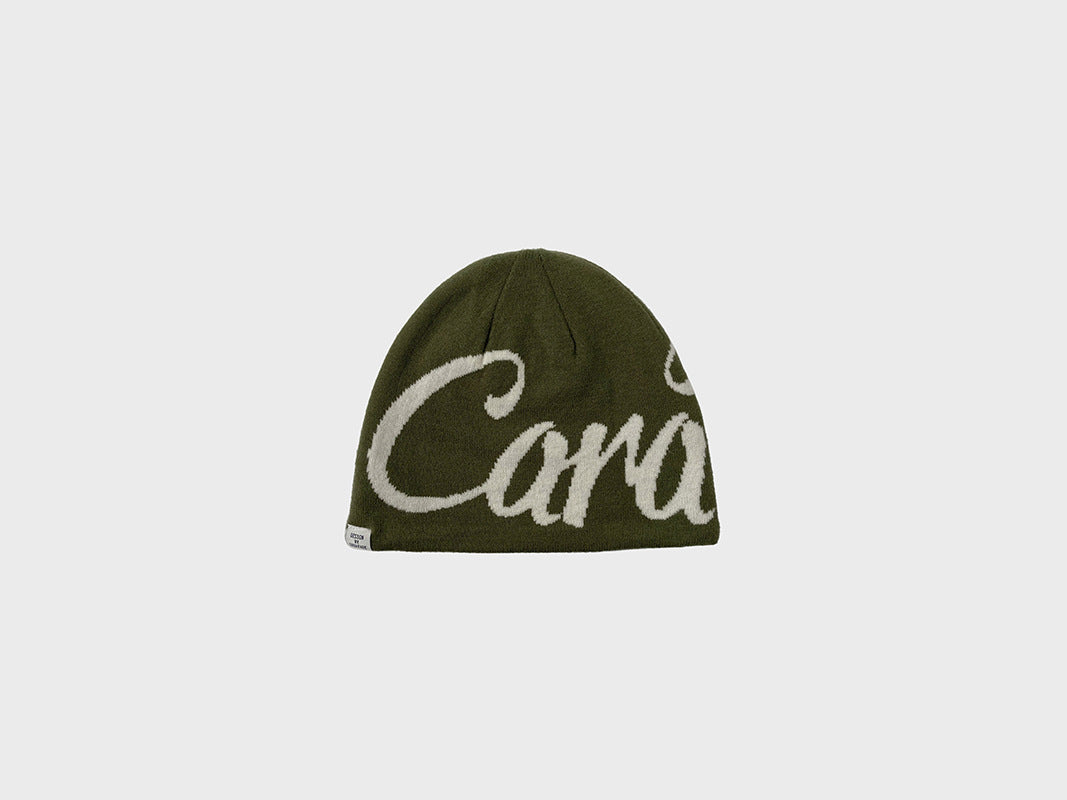 American Street Letter Jacquard Double-sided Wear Knitted Hat