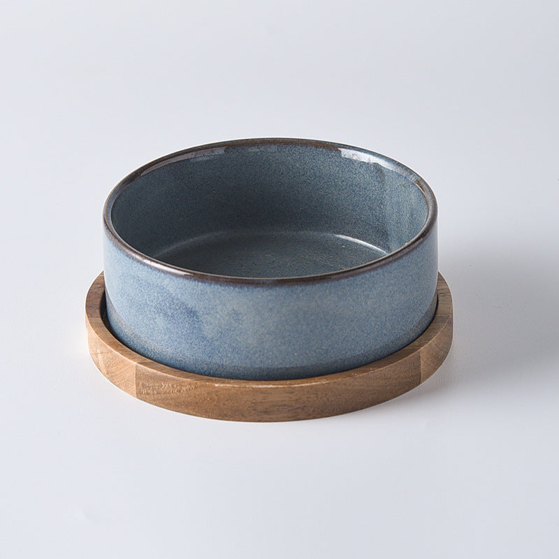 Pet Double Bowl Anti-tumble Drinking Water Rice Basin
