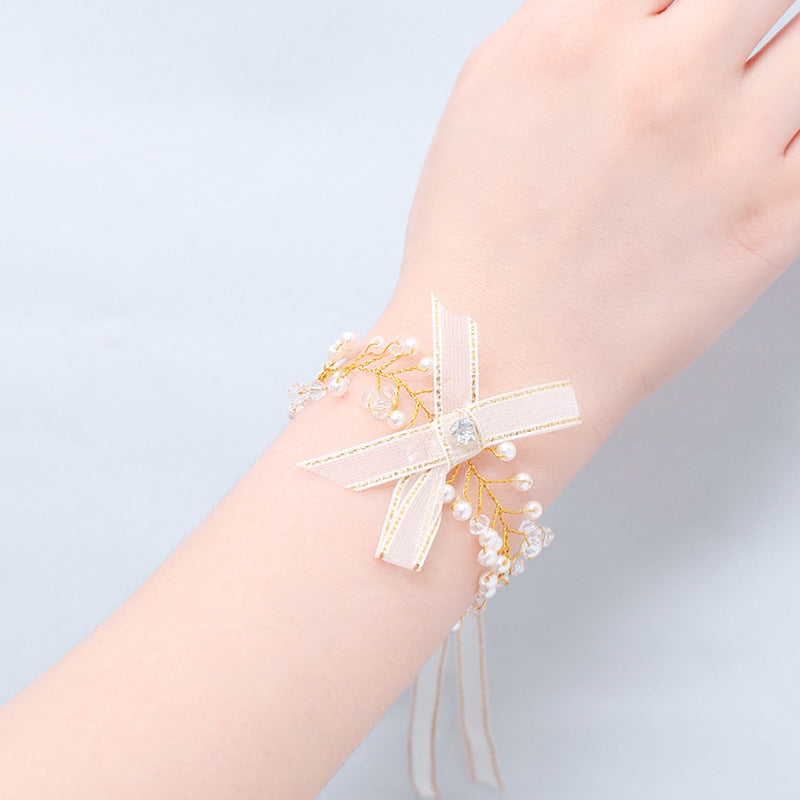 Korean Style Super Fairy Sisters Children’s Hand Flower – Beautiful Bride Wedding Sen Bracelet