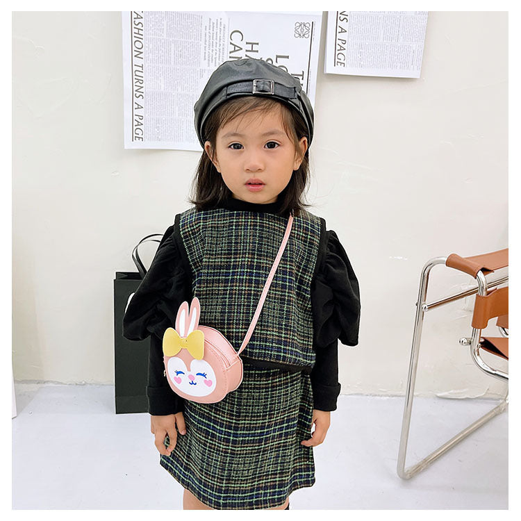 PU Children’s Pocket Money Crossbody Bag – Fashionable Kids’ Shoulder Purse