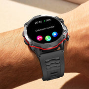 Slim Unisex Smart Watch Gold Vinyl Strap Health Monitor