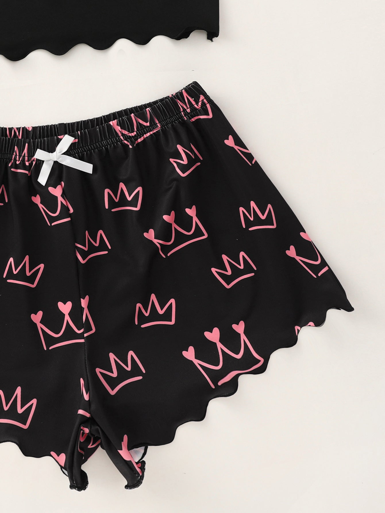Letter Princess Printing Homewear With Braces Suit