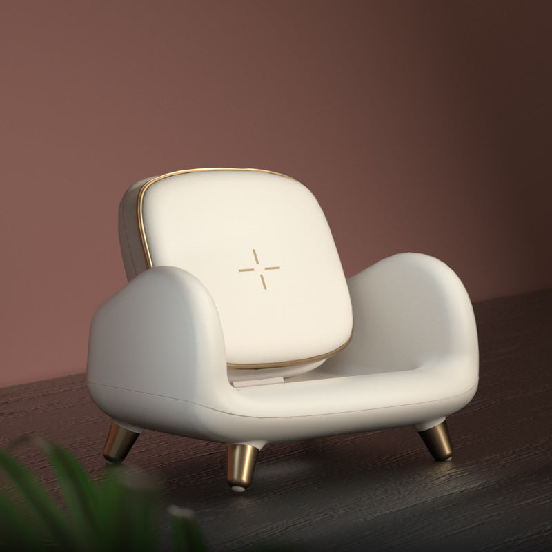 Sofa Chair with Wireless Fast Charger – Comfortable Seating with Built-In Charging