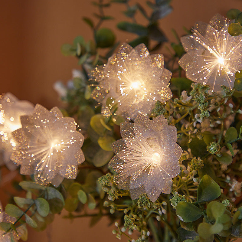 LED Optical Fiber Flower Light String Flashing Light Wedding