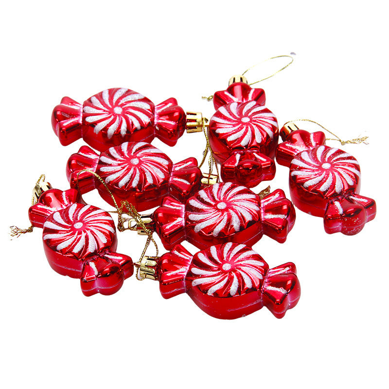 Candy Crutch Christmas Ball Christmas Tree Pendant