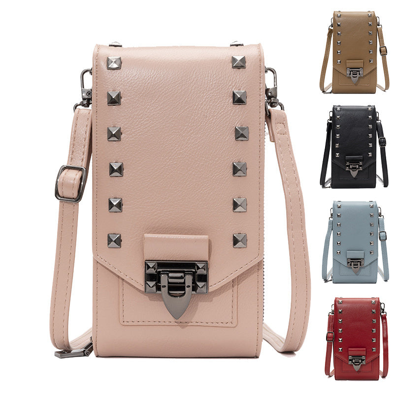 Rivet Design Crossbody Shoulder Bag for Women