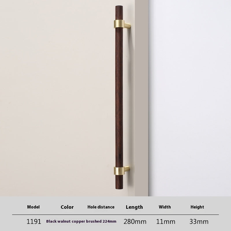 Solid Wood Handle Cabinet Door Log Wardrobe Drawer Wooden Door Handle