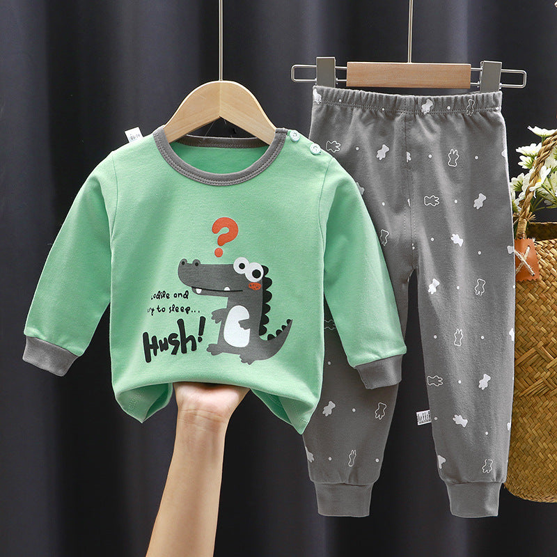 Unisex Kids Casual Two Piece Cotton Rainbow Set Relaxed Fit