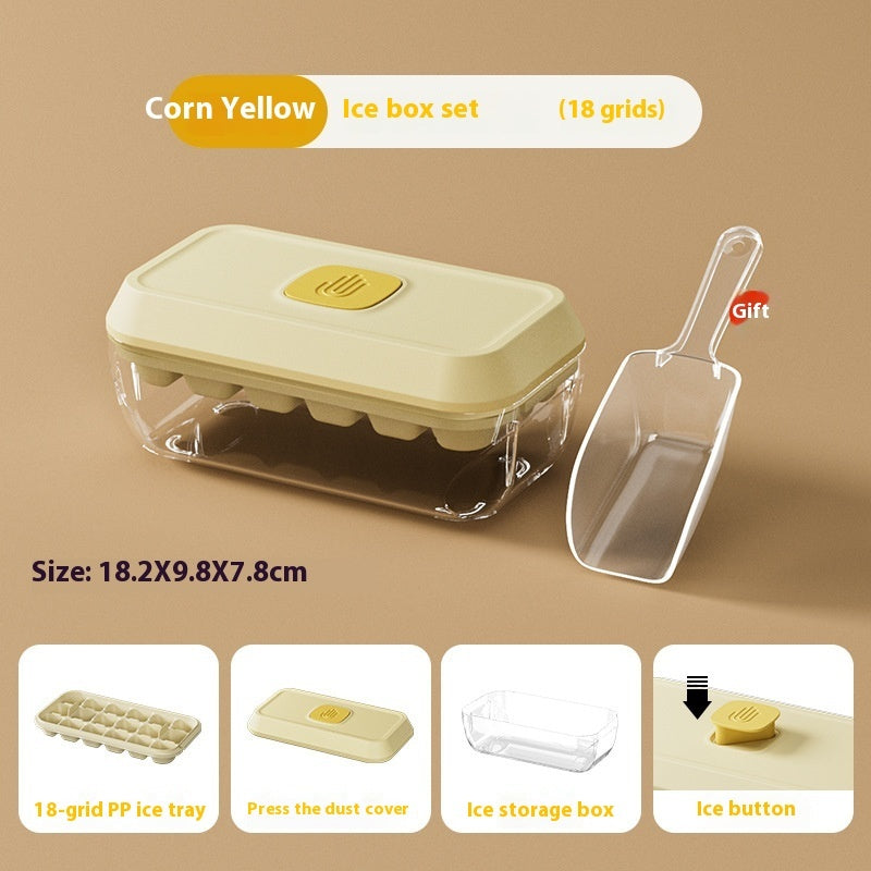 Silicone Ice Cube Tray 32 Grid With Lid Food Safe Spatula