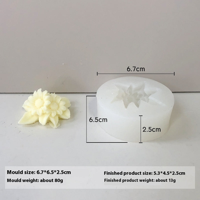 Flower Aromatherapy Candle Silicone Mold DIY