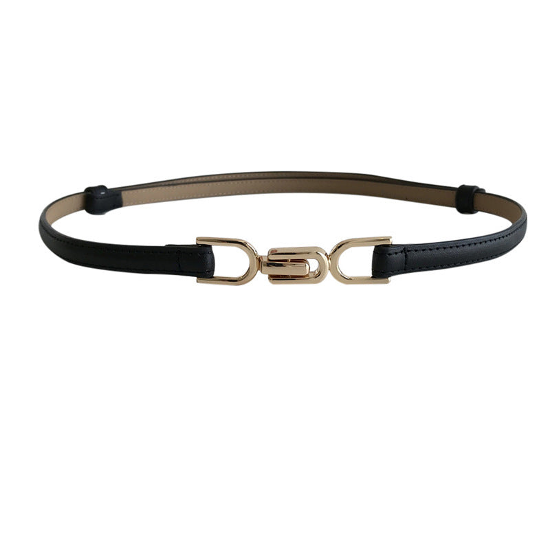 Women's Double Buckle Dress Belt
