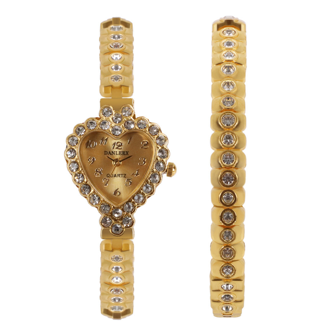 Fashion Personalized Diamond Women's Watch Heart-shaped Rhinestone