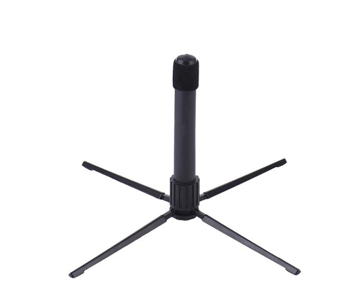 Black Flute Instrument Stand With Four Feet