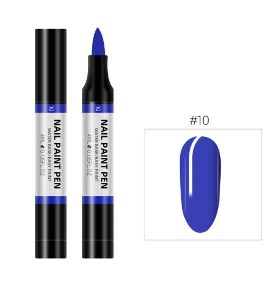 Plastic Nail Art Pen 24 Color Water Based Flower Painting