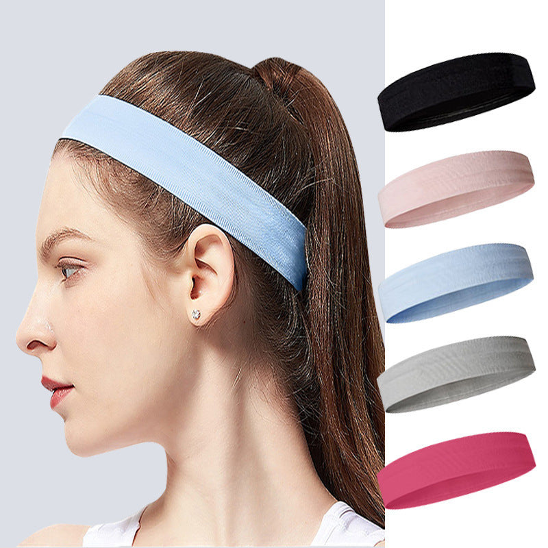 Non-Slip Sports Headband – Sweat-Wicking Nylon Workout & Yoga Hairband