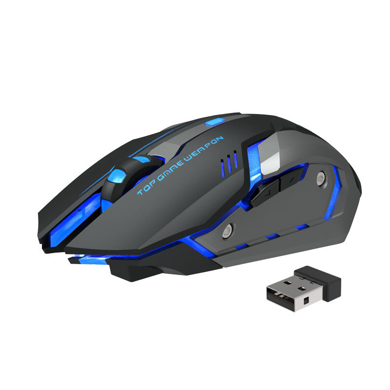 Wireless Charging Silent Gaming Mouse – Rechargeable Mechanical Design for PC and Laptop