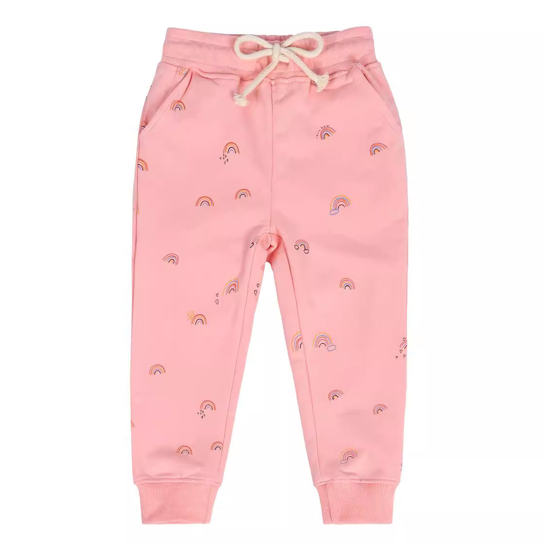 Children's Clothing, Girls' Gray Guard Pants, Children's Pants, Baby Terry Sweatpants