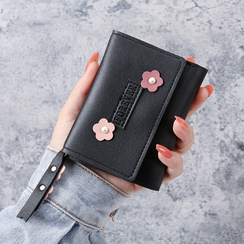 Unisex Buckle Closure PU Leather Slim Cardholder Wallet