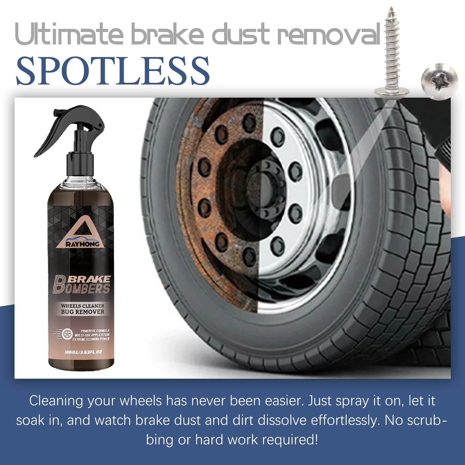 Car Brake Cleanser Rust Removal Brilliant Polish