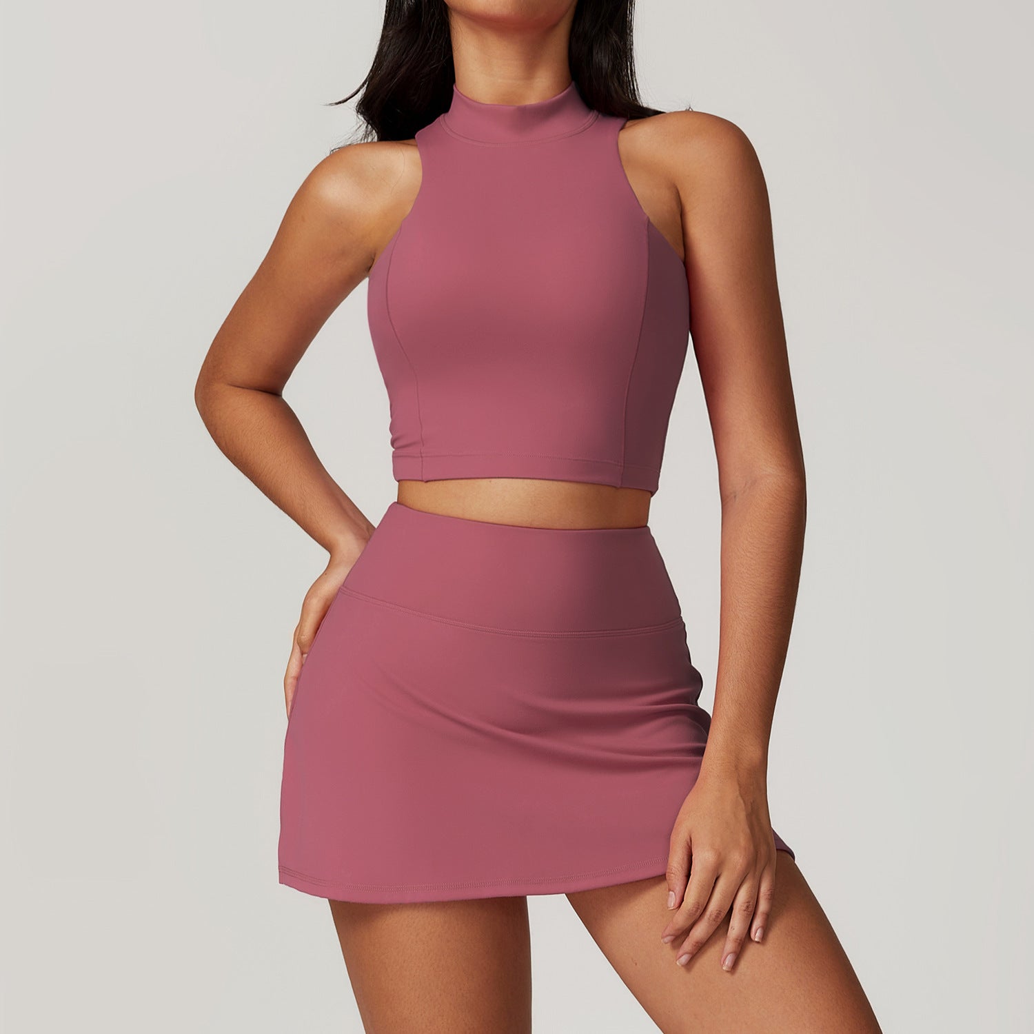 Tight Back Yoga Suit Outer Wear Casual Fitness Running Sports Skirt