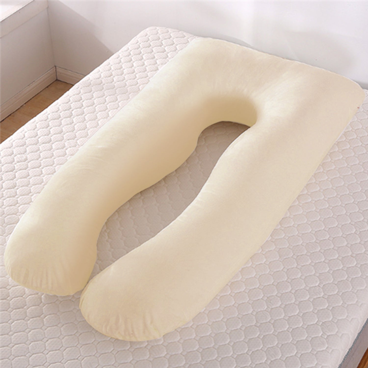 Summer U-Shaped Maternity Pillow – Ice Silk Cooling Pregnancy Support Pillow